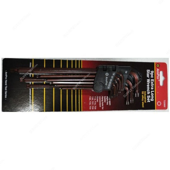 Ampro Wrench Set, T-22960, 9PCS