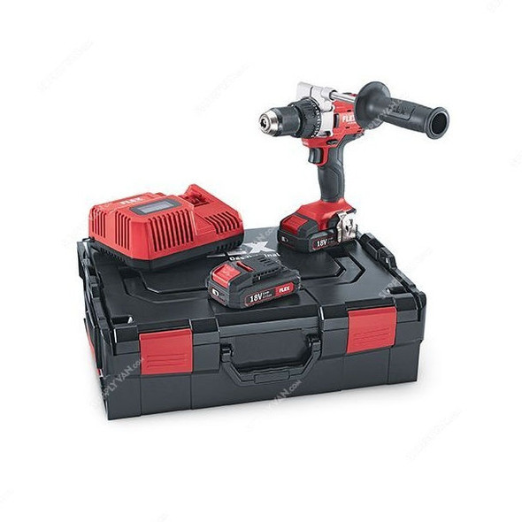 Flex Cordless Drill, DD-2G-18-0-2-5-SET, 18V