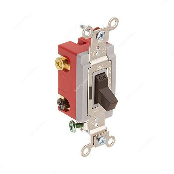 Hubbell 4 Way Toggle Switch, HUBHBL1385, 20A, 120-277VAC