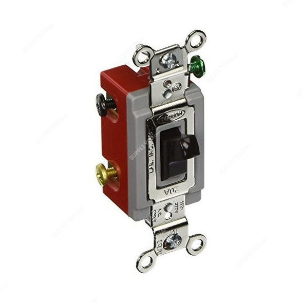 Hubbell 3 Way Toggle Switch, HUBHBL1223, 20A, 120-277VAC