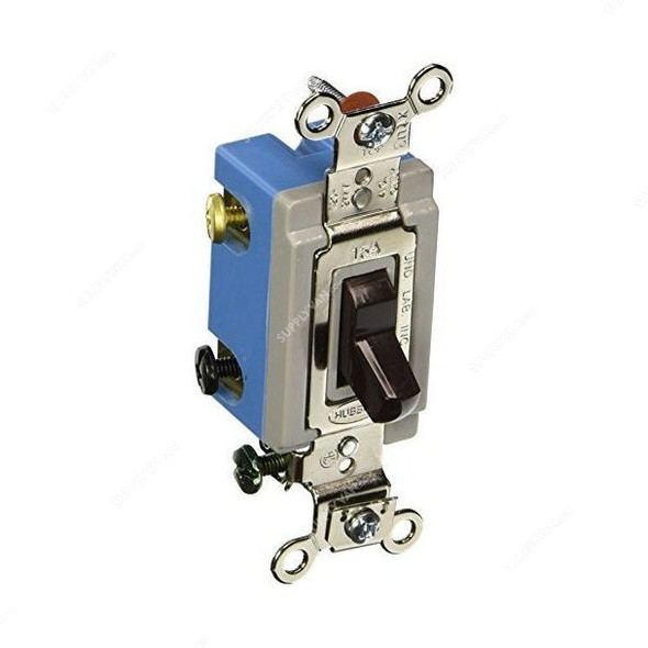 Hubbell 4 Way Toggle Switch, HUBHBL1204, 15A, 120-277VAC