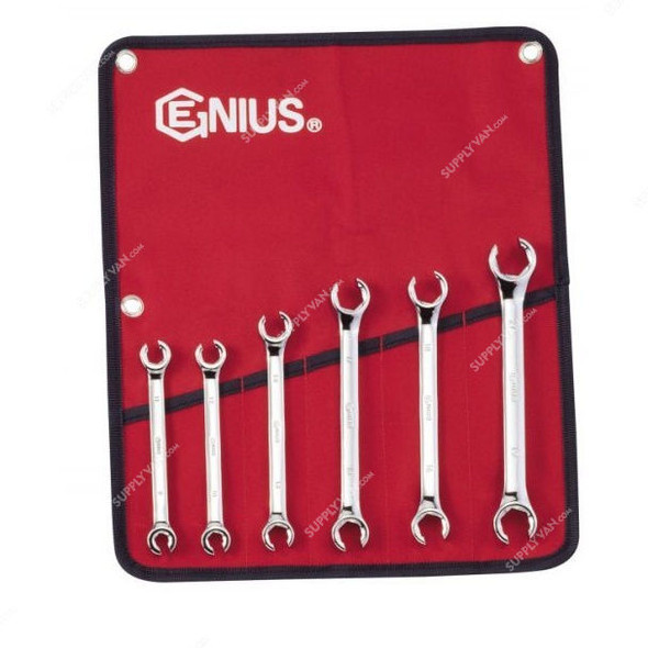 Genius Flare Nut Wrench Set, FN-006M, 6PCS