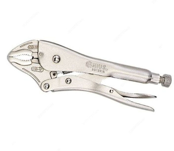 Genius Curved Jaw Locking Plier With Cutter, 530310A, 250MM