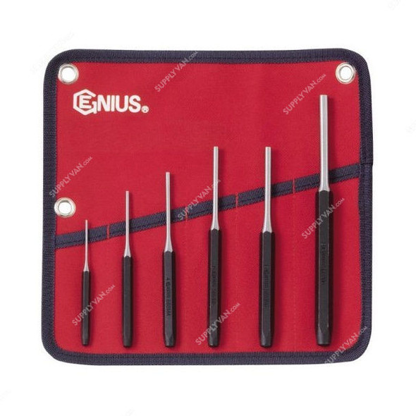 Genius Metric Pin Punch Set, PC-566MP, 6PCS