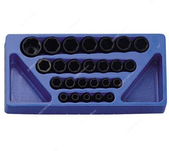 Genius Metric Impact Socket Set, TF-425M, 25PCS