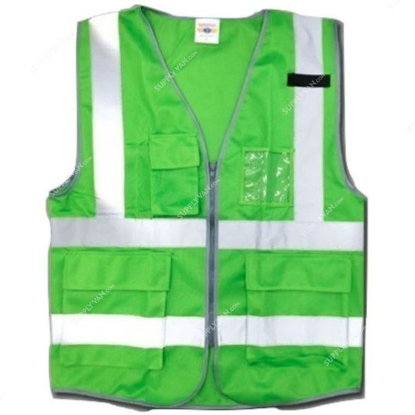Taha Safety Vest, Sj Solid, Green, L