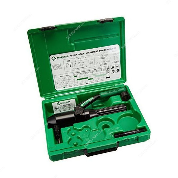 Greenlee Quick Draw Hydraulic Punch Driver and Kit, 7804-SB, 6PCS