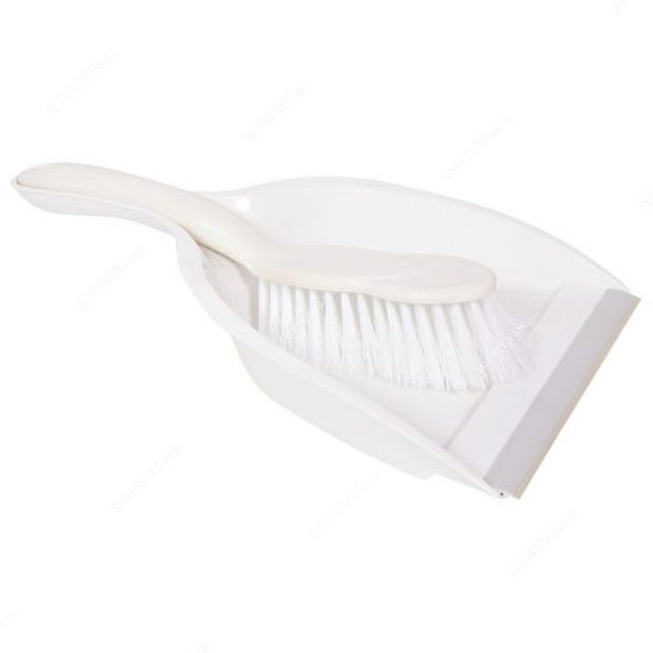 Moonlight Dust Pan Set, 55132, 35CM, White