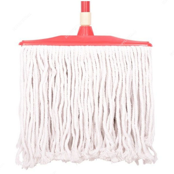 Moonlight Cotton Mop With Handle, 53268, Red