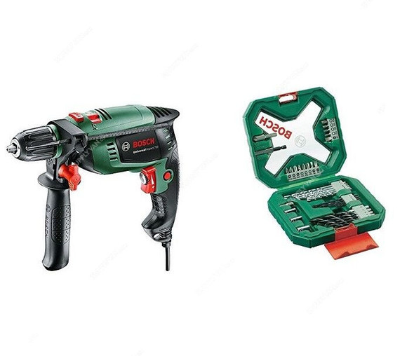 Bosch Universal Impact Drill 700 W/Free Bosch X34 Drill Bit Accessory Set