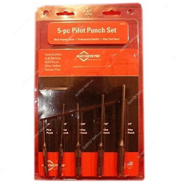 Mayhew Pilot Punch Kit, 62282, 5PCS