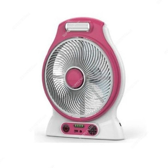 Geepas Rechargeable Fan With Led Light, GF9588, 12 Inch, 24W