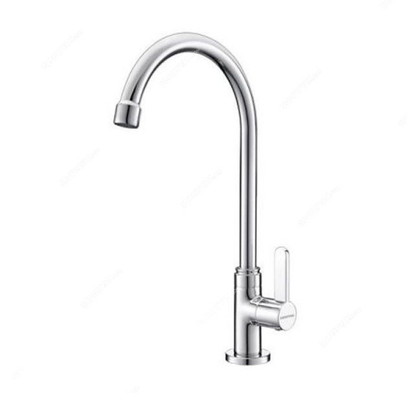 Geepas Sink Mixer, GSW61012, Brass, Silver