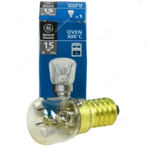 Ge Microwave Bulb, E14, 230V, 15W