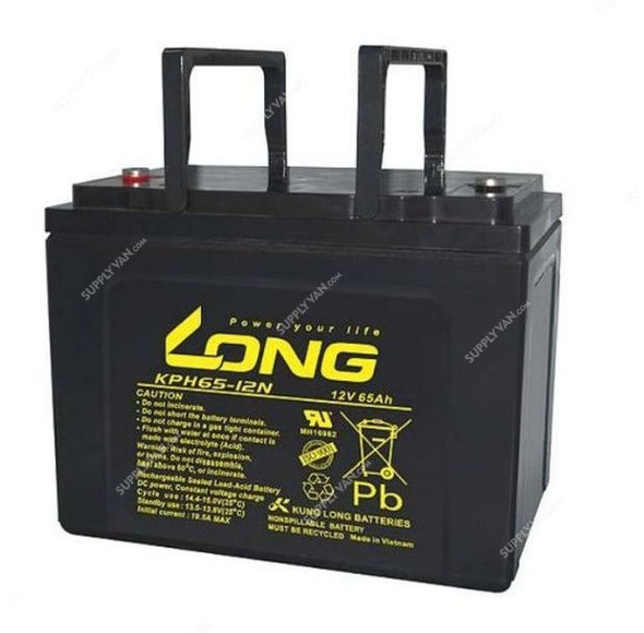 Long Valve Regulated Lead Acid Battery, KPH65-12N, 12V, 65Ah