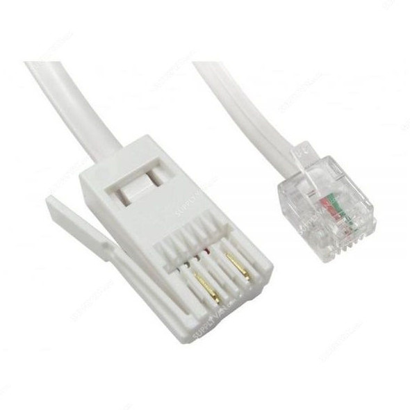 Terminator Telephone Cable, TTC2C-10M, 10 Mtrs, UK Pin To USA