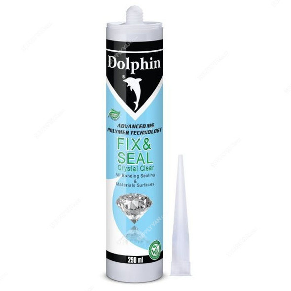 Dolphin Fix And Seal Crystal Clear Sealant, 290ML, PK24