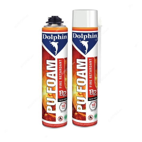 Dolphin Fire Retardant Pu Foam, 750ML, PK12