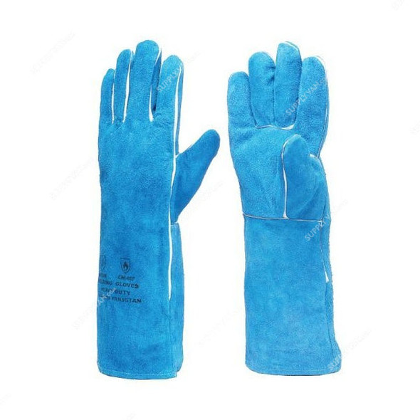 Vaultex Welding Gloves, MKO, Free Size, Blue, PK12