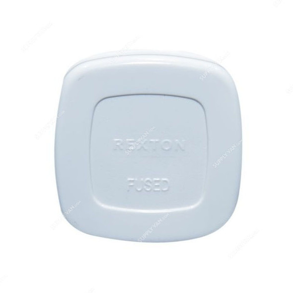 Rexton Plug With Fuse, R25113, 13A, White, PK10