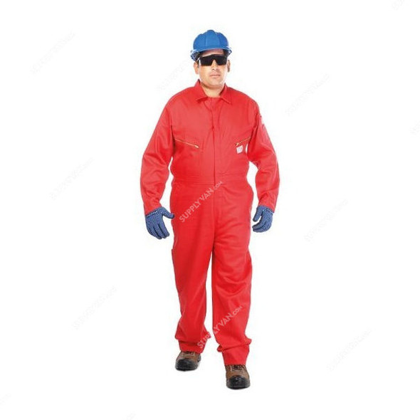 Vaultex Flame Retardant Coverall, LBFRD, 320GSM, S, Red