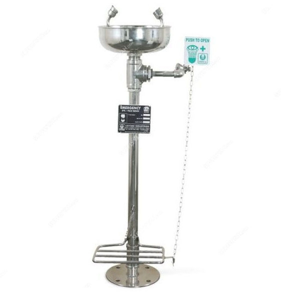 Vaultex Safety Eye Wash Shower, 4710-SS, Stainless Steel