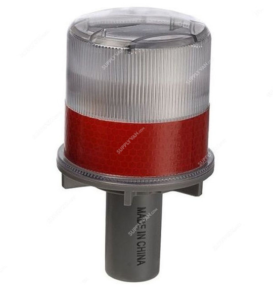 Sci Solar Flashing Light With 4 LED Light, S1325, Red