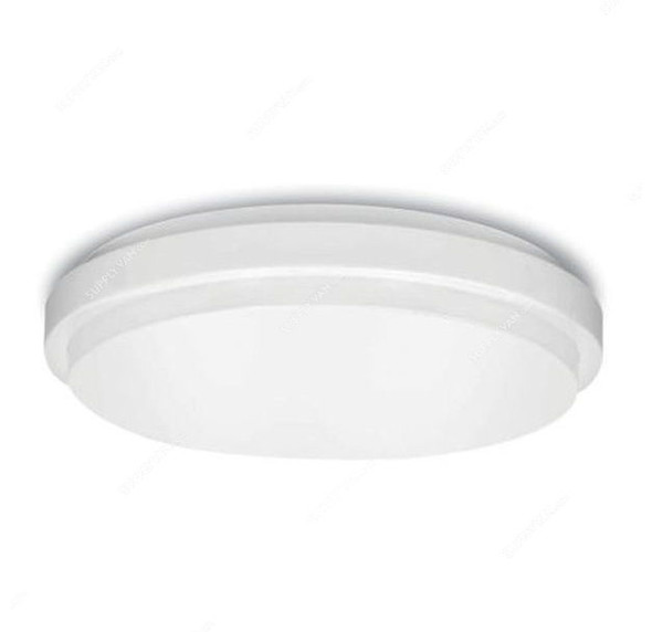 Ecolit LED Ceiling Light, EL3112W, Doom, 100-240VAC, 18W, 3000K