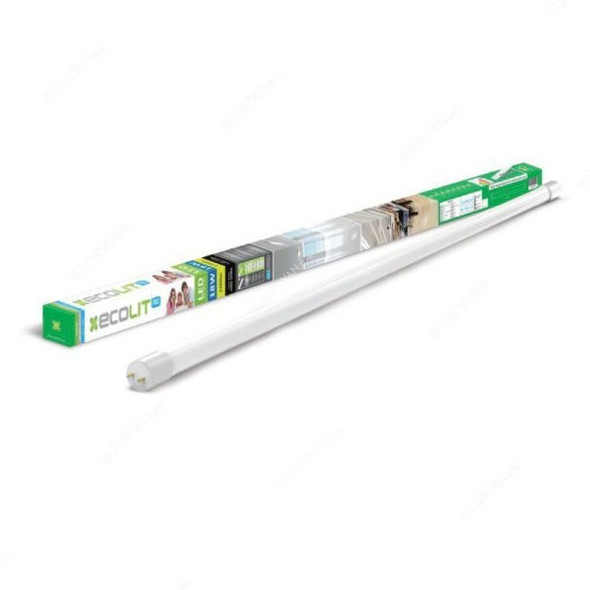 Ecolit LED Tube Light, EL6514P, Milky T05, 4 Feet, 14W, 6000K