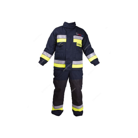 Naffco Fire Fighting Suit, BDUSP-2-2, Cotton, Free Size