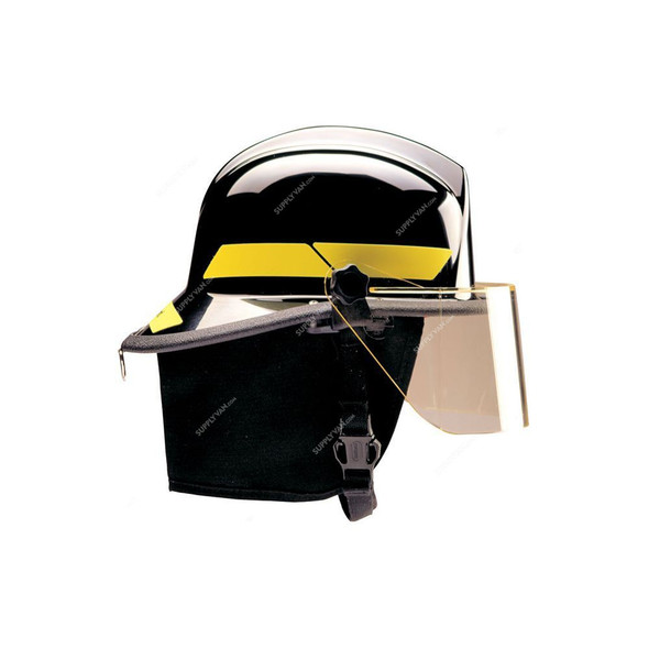 Naffco Fire Fighting Helmet, LTX, Thermoplastic, 4 point Nylon Strap