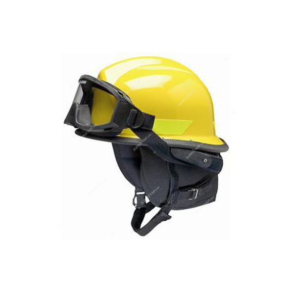 Naffco Fire Fighting Helmet, USRX, Thermoplastic, 4 point Nylon Strap