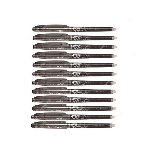 Pilot Erasable Rollerball Pen, BL-FRP-5-B, Frixion, 0.5MM, Black, PK12