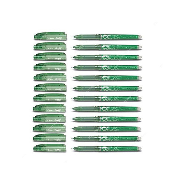 Pilot Erasable Rollerball Pen, BL-FRP-5-G, Frixion, 0.5MM, Green, PK12