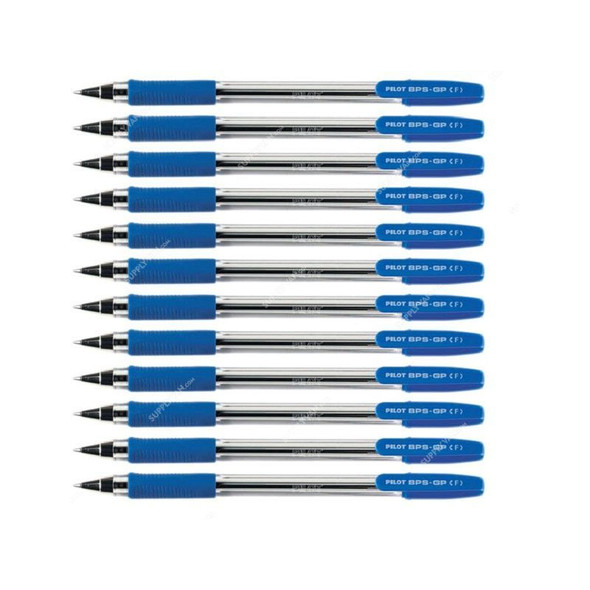 Pilot Ballpoint Pen, BPS-GP-F-L, 0.7MM, Blue, PK12