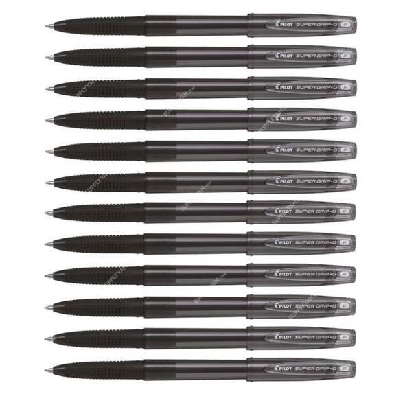 Pilot Ballpoint Pen, BPS-GGF-B, Super Grip G, 0.7MM, Black, PK12
