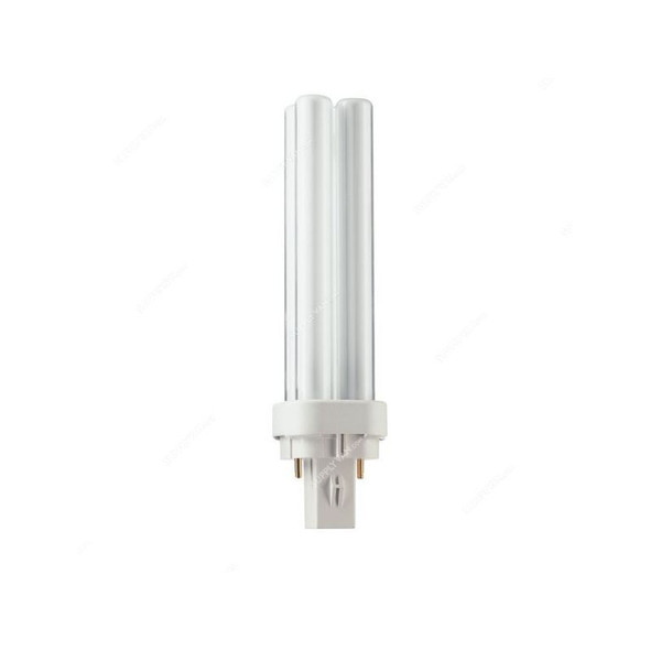 Philips Compact Fluorescent Lamp, MASTER-PL-C-13W-865-2P, 13W, 6500K, PK10