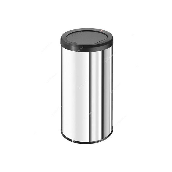 Hailo Push Bin, HLO-0845-010, Big Bin Swing XL, 46 Litres, Silver