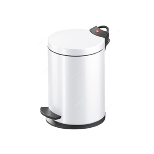 Hailo Pedal Waste Bin, HLO-0704-429, Pedal Bin T2 S, 4 Litres, White