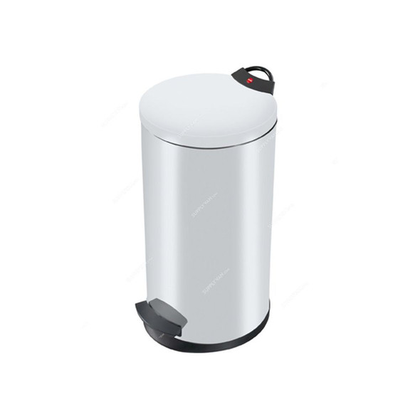 Hailo Pedal Waste Bin, HLO-0520-429, Pedal Bin T2 L, 19 Litres, White