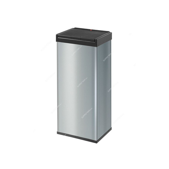 Hailo Waste Bin, HLO-0860-601, Big Box Touch XL, 52 Litres, Silver