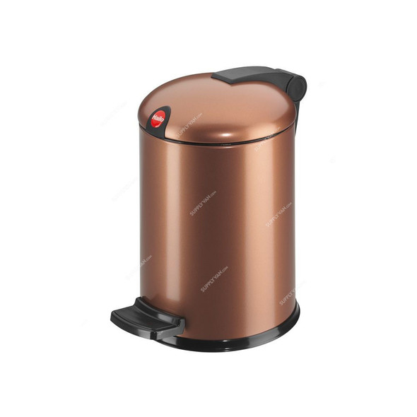 Hailo Pedal Waste Bin, HLO-0704-620, Design S, 4 Litres, Copper