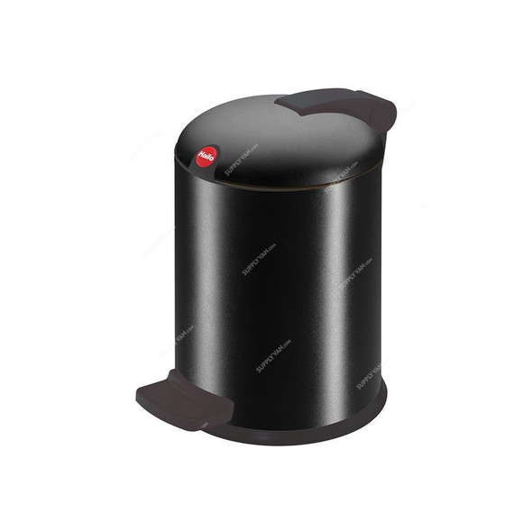 Hailo Pedal Waste Bin, HLO-0704-181, Design S, 4 Litres, Black