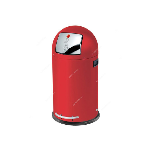 Hailo Push Bin, HLO-0835-139, KickMaxx L, 28 Litres, Red