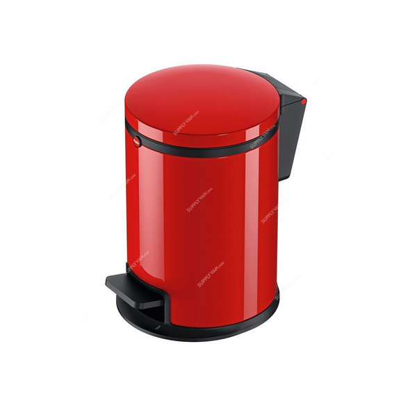 Hailo Pedal Waste Bin, HLO-0504-040, Pure S, 3 Litres, Red