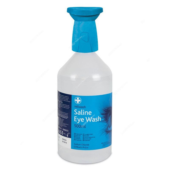 Reliance Eye Wash Bottle With Eye Cap, EWCE, 500ml