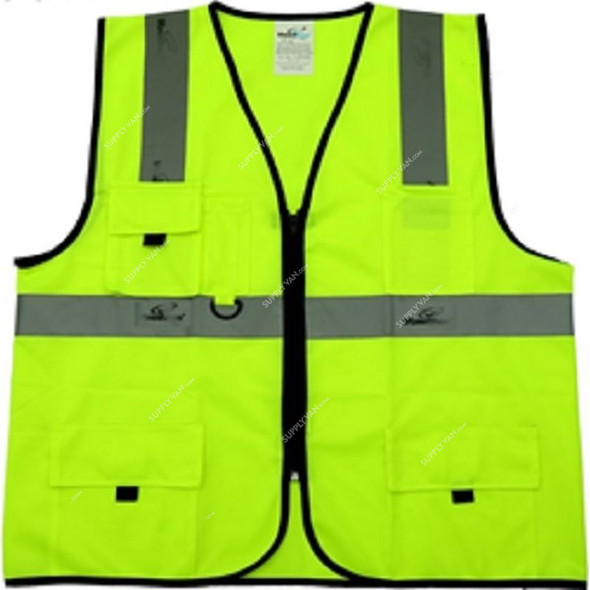 Vaultex Executive Reflective Vest, SBQ, 165 GSM, XL, Yellow