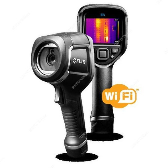 Flir Infrared Camera With Wi-Fi, E8, -20 to 250 Deg.C