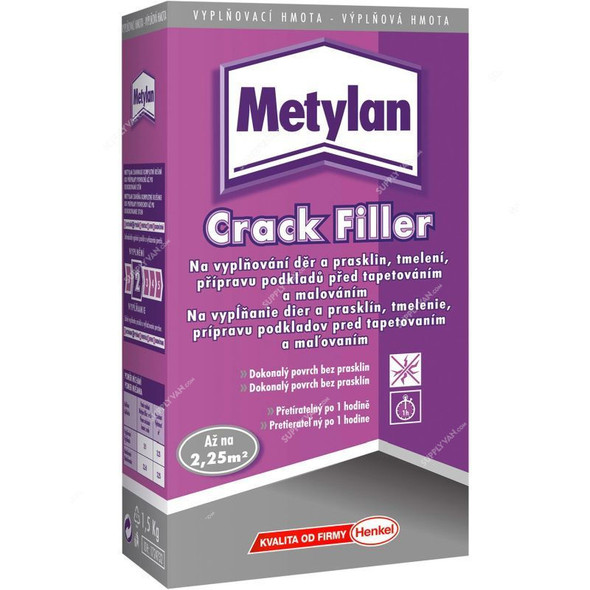 Metylan Crack Filler, 1.5 Kg, White