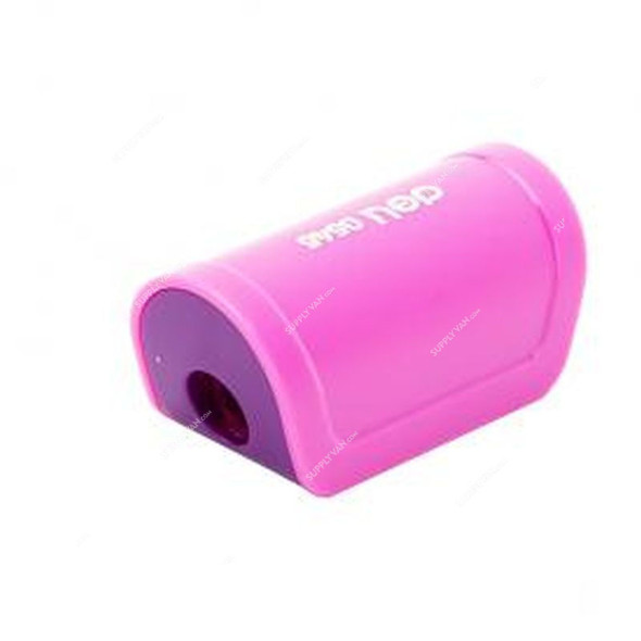 Deli Sharpener With Canister, E0545, 1 Hole, Neon Pink